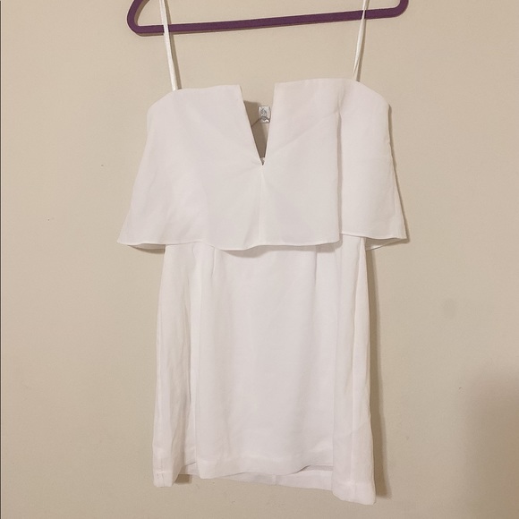 Kate strapless mini dress in white - Picture 4 of 10